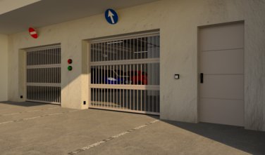 Porta di servizio per parcheggi